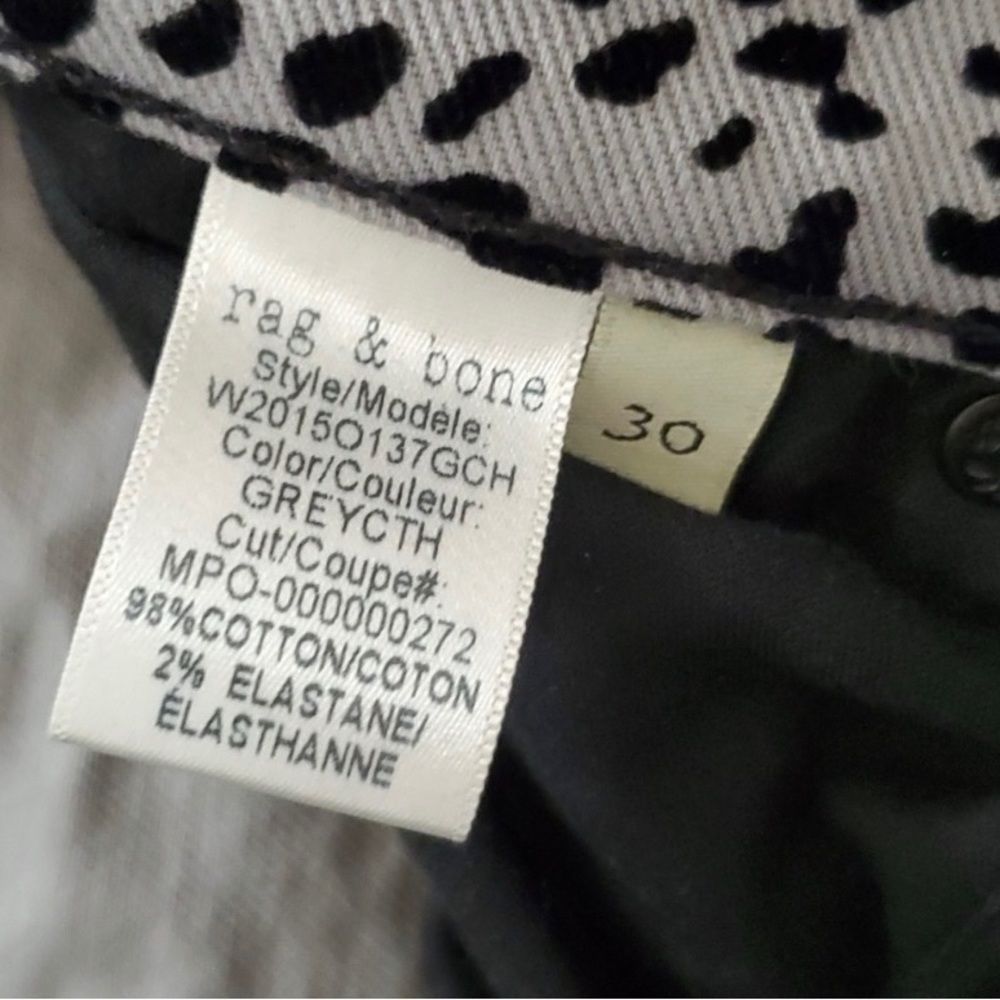 #308 Rag & Bone Hana Velvet Print Cheetah Jeans - image 6